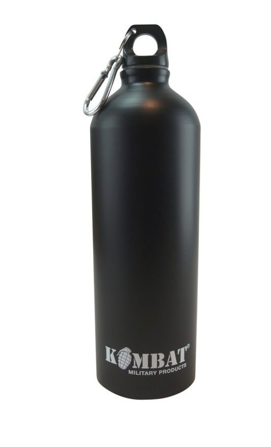 Aluminium Water Bottle - 1000ml - BLACK