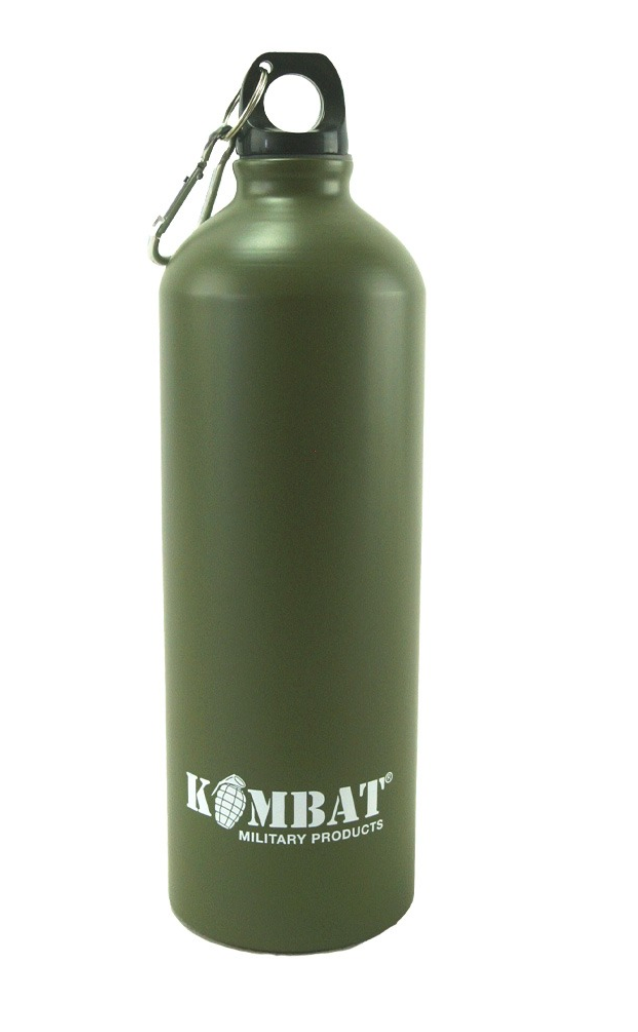 Aluminium Water Bottle - 1000ml - Olive Green